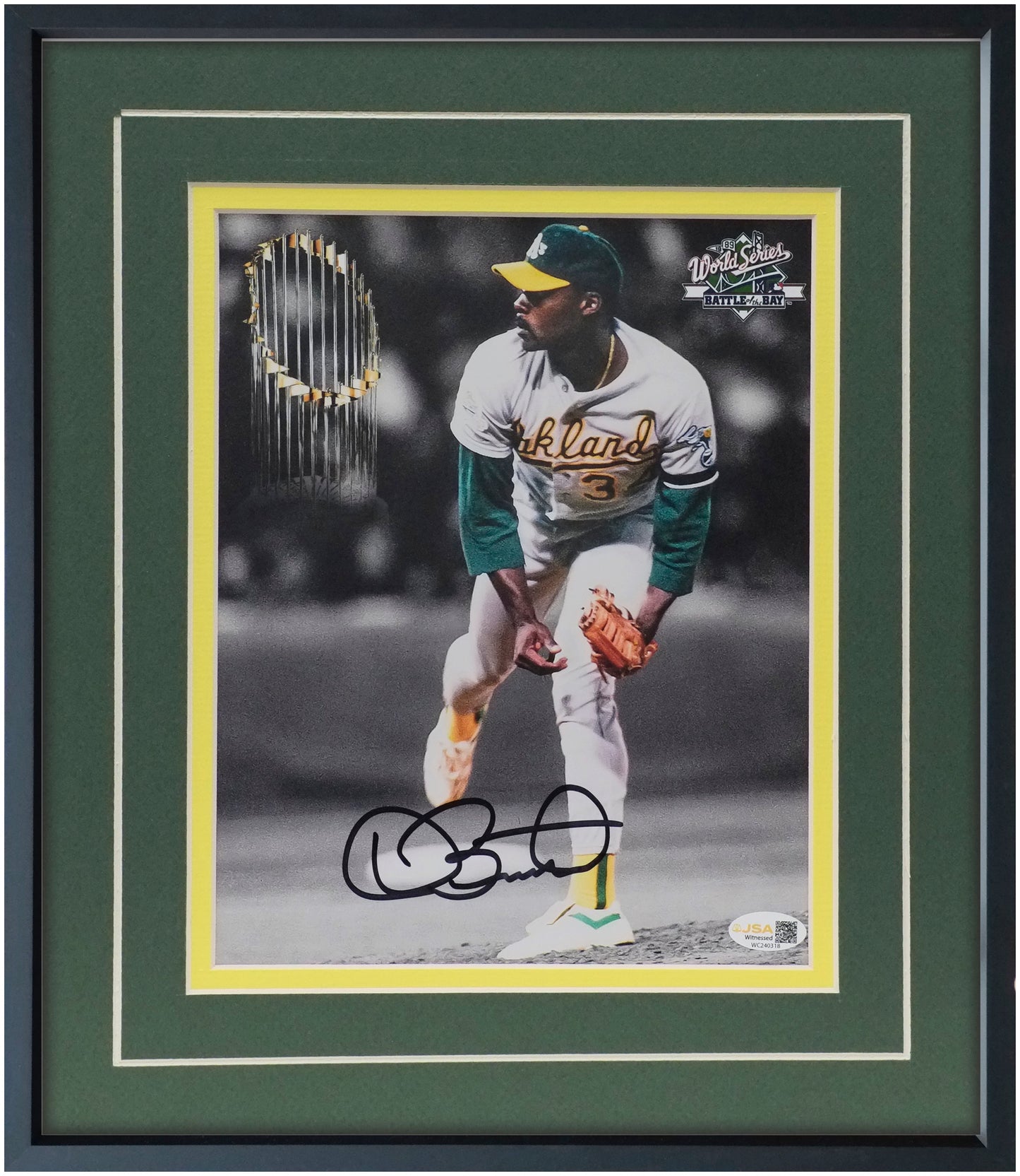 Dave Stewart Framed 8x10 Oakland Athletics Portrait – Signed & Authenticated