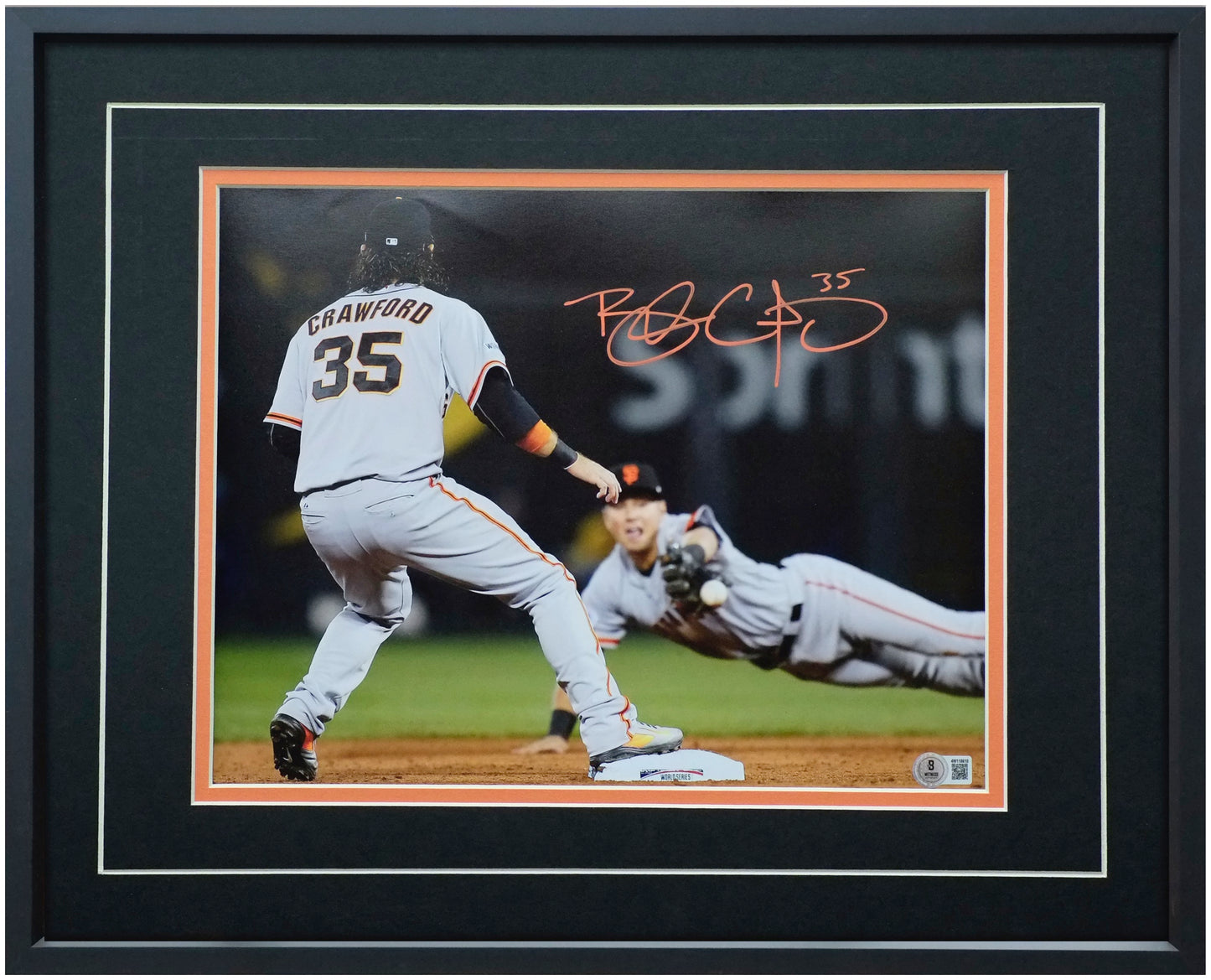 Brandon Crawford 11x14 Landscape Picture – Signed & Authenticated