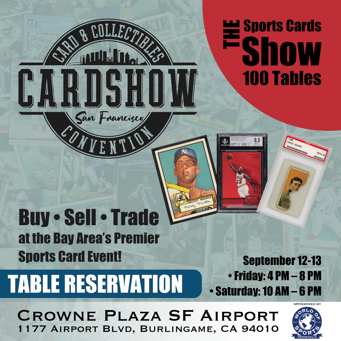 SF Cardshow  - Table Reservation - September Show