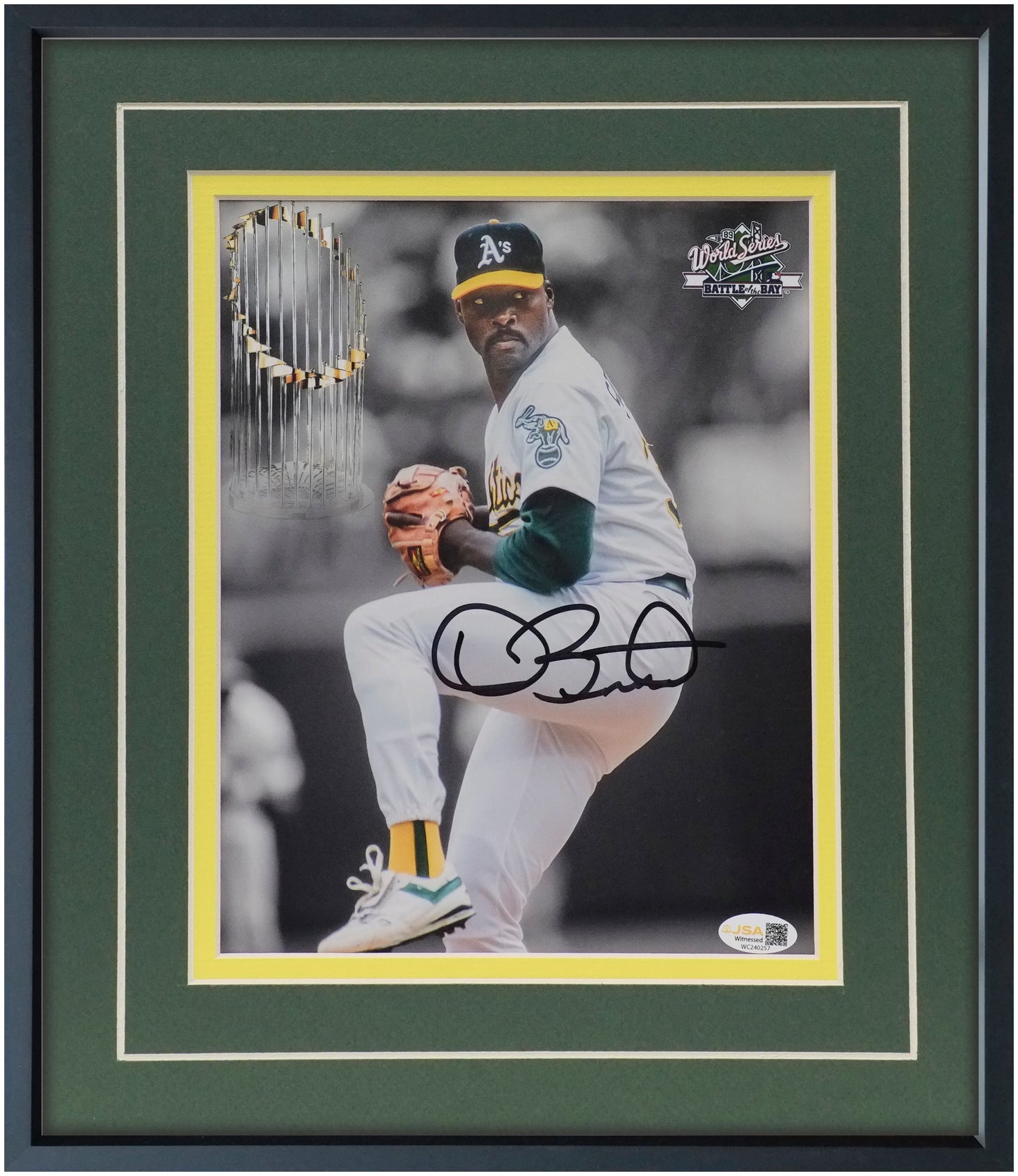 Dave Stewart Framed 8x10 Oakland Athletics Portrait – Signed & Authenticated