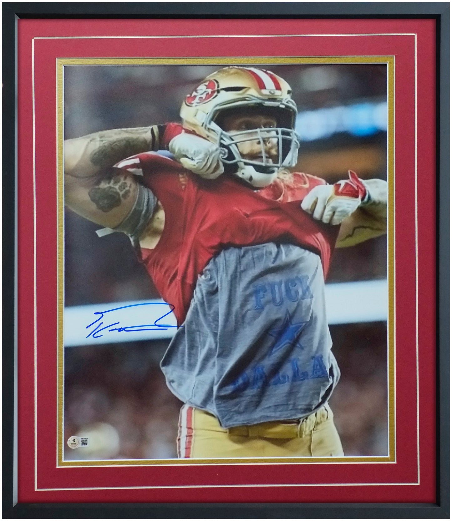 George Kittle 16x20 Portrait Photo – Signed & Authenticated