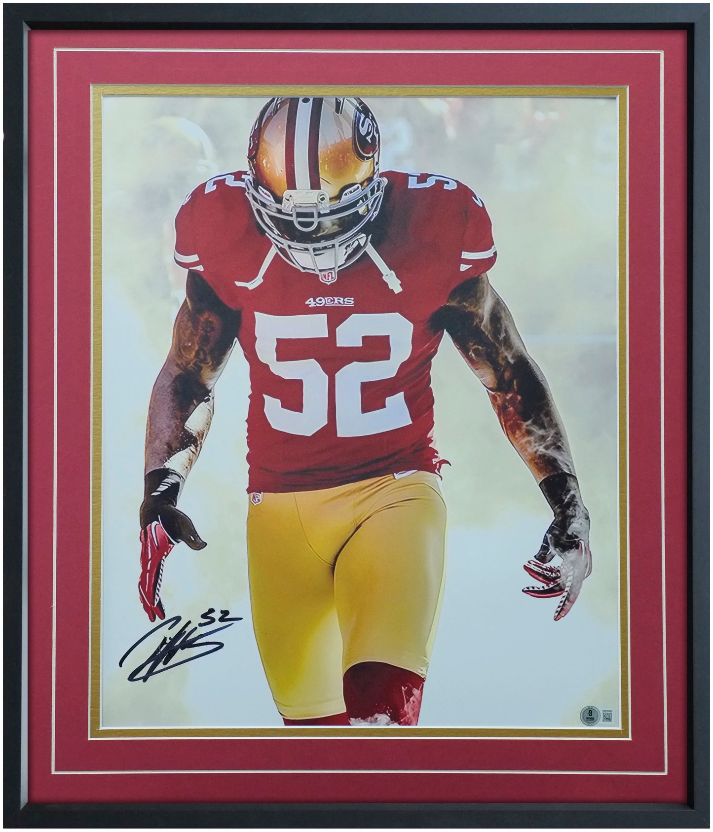 Patrick Willis 16x20 Portrait Photo – Signed & Authenticated