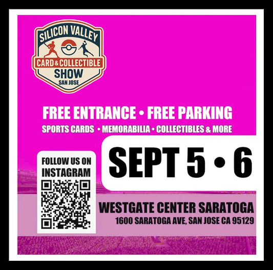 Silicon Valley Card and Collectible Show - Table Reservation - Sept 5 to 6
